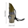thumbnail image 4 of Greeniant NERIES 7 en 1 silbato de emergencia de supervivencia termómetro de luz LED contenedor de almacenamiento silbatos de seguridad para senderismo al Ropa Deportiva, Zapatos Greeniant OD003196-00, 4 of 6