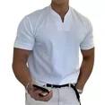thumbnail image 1 of Playera Manga Corta Casual Con Cuello V Para Hombre, 1 of 8
