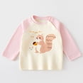 thumbnail image 2 of mgoYE Unisex Baby Girls Boys Infant Toddler Long Sleeve T-Shirts,Graphic Cartoon Cute Animals Print Comfort Crewneck Tee(Beige,12-18 Months), 2 of 6