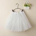 thumbnail image 3 of Tiqkatyck Mardi Gras Skirts For Women Clearance, Ladies Soild Color Dress Short Fashion Pleated Tutu Dance Skirt Long Skirt White, 3 of 3