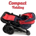 thumbnail image 7 of HUSHLILY - Reversible Double Doll Luxury Stroller with Adjustable Canopy & Basket (Red & Denim Blue), 7 of 7