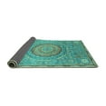 thumbnail image 2 of Ahgly Company Indoor Square Abstract Turquoise Blue Modern Area Rugs, 5' Square, 2 of 4
