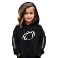 thumbnail image 2 of Weebloom Hoodies For Teen Girls Kids Football Print Boys Pullover Sweatshirt Casual Warm Fleece Hooded Jacket Children Youth Outdoor Sports Lovely Tops Hoodie 3-4 Years, 2 of 4