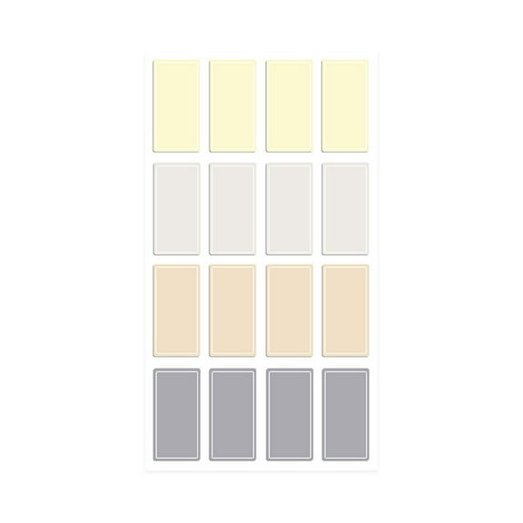 ChicYu Waterproof Write-On Adhesive Labels,Reusable Self-Stick Tags for Pantry Jars,File Folders,Laboratory Specimen Marking Multicolor