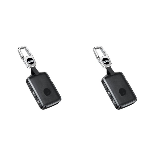 Scienceny Funda de cuero para llave de coche, funda protectora desmontable para llaves de vehículo, accesorios de modificación, reemplazo para Type3 NO3
