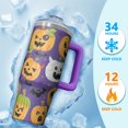 thumbnail image 4 of Halloween Spooky Spider 30 Oz Tumbler with Handle and Straw, Gothic Stainless Steel Cup, Holiday Gift Mug, 4 of 5
