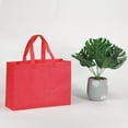 thumbnail image 5 of Unique Bargains Sac Cadeau Réutilisable Style Horizontal Non Tissé 25x35cm, Rouge Lot de 10, 5 of 5