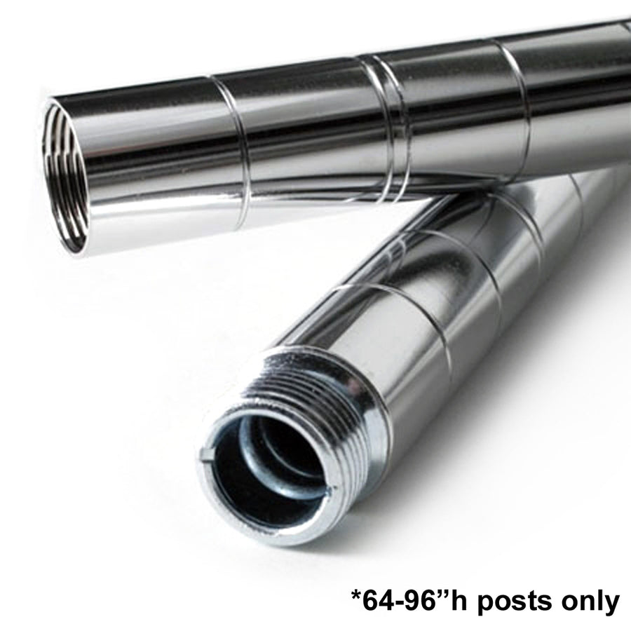 Shelving Inc. 14" h Chrome Wire Shelving Posts, 4 Count