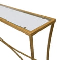 thumbnail image 5 of Contemporary Home Living Rectangular Glass Top Console Table - 48" - Antique Gold, 5 of 7
