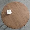 thumbnail image 5 of 31.5 Inch Round Coffee Table - Modern Walnut Finish And Metal Construction For Living Room Use Drum 31.5" Base Look For Spaces, 5 of 6