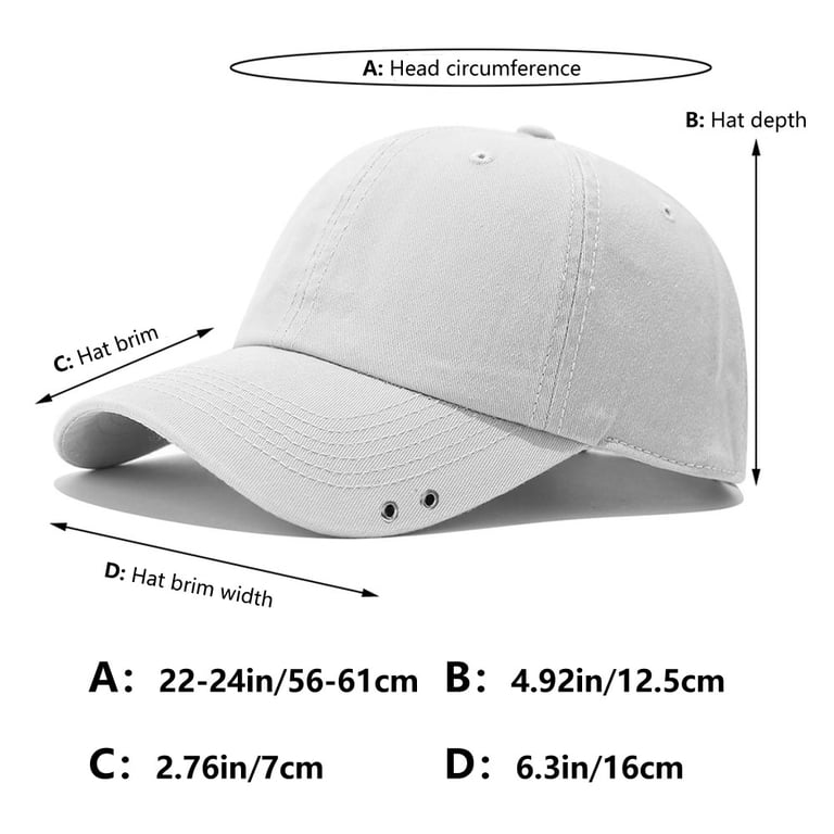 Men Women Baseball Cap Grey Adjustable Washed Cotton Navy  display picture 2