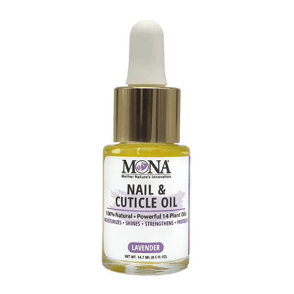 MONA BRANDS All Natural Nail & Cuticle Oil (Lavender, 0.5 Fl Oz (Pack of 1))