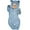 Blue, variant on Curuila Newborn Boys Girls Coat Long Sleeve Solid Outwear Jumpsuit Warm Hooded Long Jacket With Zipper Blue Size 0-6 Months