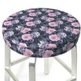 thumbnail image 6 of Goofa Flowers Printed Stool Covers Round, Waterproof Round Bar Stool Covers Anti-Slip Round Bar Stool Seat Cover with Elastic Bands Durable -14 inch, 6 of 7