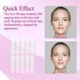 thumbnail image 4 of Cinta de estiramiento facial invisible, cinta de maquillaje para cuello, levantamiento instantáneo de ojos y papada, 1.58'' x 0.51'', 120 unidades, tamaño grande, 4 of 4