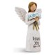 thumbnail image 1 of Figuras de resina Thank You Angel Statues de 13 cm con flores azules, 1 of 3