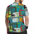 thumbnail image 3 of Mid-Century Modern T Shirt Abstract Art Print Fashion T-Shirts Mens Fun Tshirt Summer Sh, 3 of 4