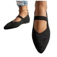 thumbnail image 5 of DIVVce Mary Jane Shoes Women Knit Pointed Toe Comfortable Slip On Casual Breathable Lightweight Daily Footwear, 5 of 7