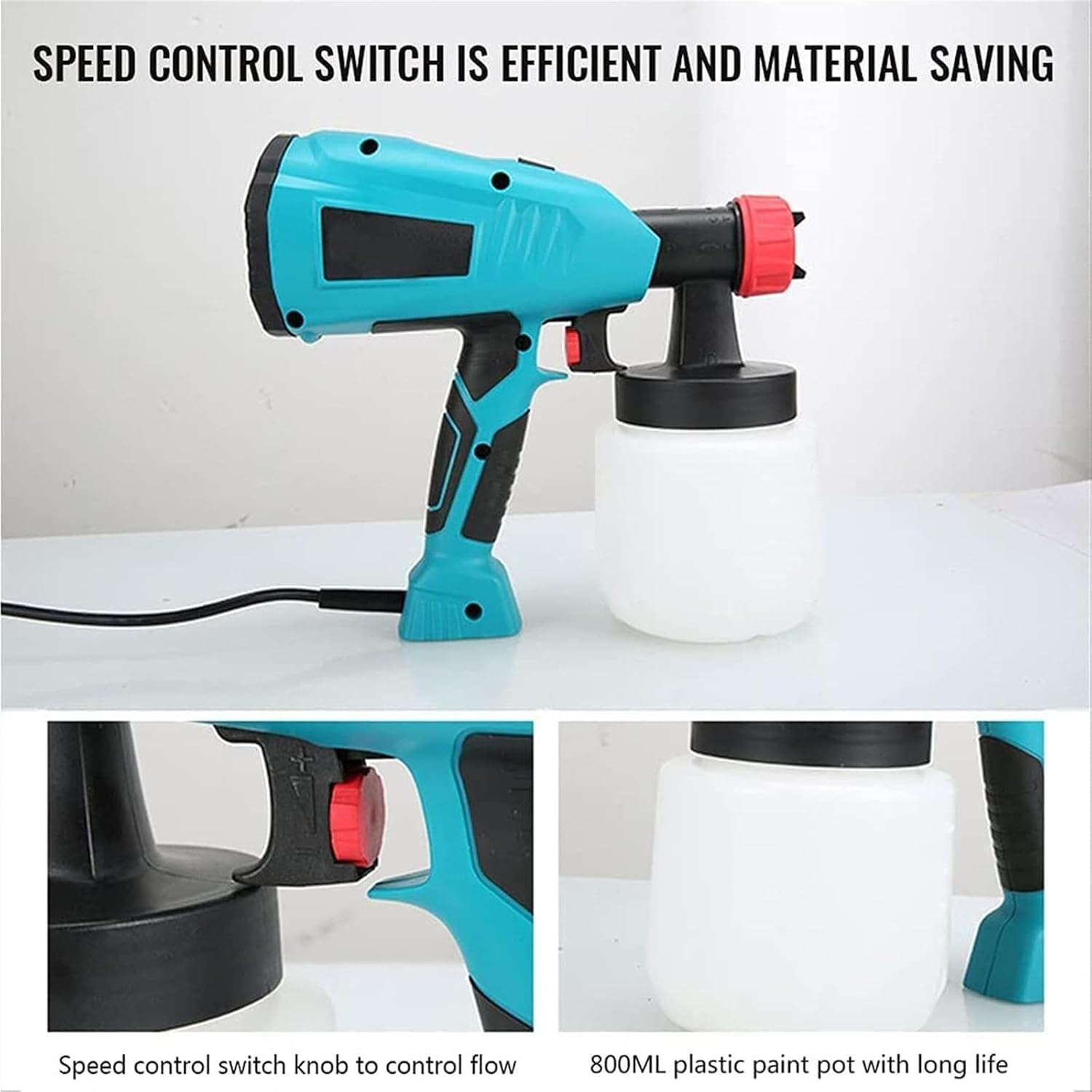 Airbrush Machine for Cakes, 400W Electric Cake Chocolate Spray Gun, Handheld Latex Paint Spray Gun Baking Sprayer for Cake, Chocolate Decoration