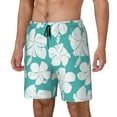 thumbnail image 2 of Uemuo Vintage Floral Pattern Mens Swim Trunks Quick Dry Board Shorts with Mesh Lining, Stretch Beach Shorts Quick Dry No-Chafing Board Shorts-Large, 2 of 9