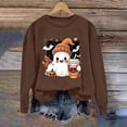 thumbnail image 2 of Enjoytime Halloween Women Sweatshirts Cute Ghost Horror Season Sweatshirt Fall Casual Fashion 2025 Pullover Tops, 2 of 5
