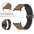 thumbnail image 2 of XIHAMA Band for Galaxy Watch Ultra 47mm(2024),No Gap Silicone Vintage Leather Bands Compatible with Samsung Galaxy Watch 7 Ultra 47mm for Men Women Rubber Magnetic Buckle Strap, 2 of 7