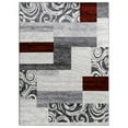 thumbnail image 5 of Modern Area Rug with Classic Border Design for Living Room in Red - 2' x 3'3" (2'x3'), 5 of 5