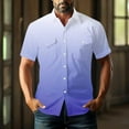 thumbnail image 6 of Aursykel Men's Big and Tall Shirts Summer Tee for Men Casual Stylish Button down Shirt with Two Pockets Comfort Tees, 6 of 7