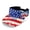 American Flag, variant on HUIACONG 4th of July Open Top Sun Visor with Patriotic Eagle Print, Visor Cap with UV Protection for Golf Summer Outdoor Sports