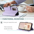 thumbnail image 5 of TECH CIRCLE For Galaxy Note 9 Case Wallet for Women Girl,Luxury PU Leather Crossbody Wristlet Strap Kickstand Slim Card Holder Slots Wallet Case for Samsung Galaxy Note 9 6.4" 2018,Purple, 5 of 7