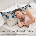 thumbnail image 5 of Navy Blue Spring Floral Body Pillow Covers 20"x54", Farmhouse Butterfly Rustic Soft Brushed Microfiber Breathable Throw Pillow Covers, Pillowcase with Zipper for Couch Sofa Bedroom Living Room, 5 of 9
