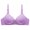 Purple, variant on Aayomet Underwire Bra Women's Cushion Strap Minimizer Wire Free Bra,Black 36/80