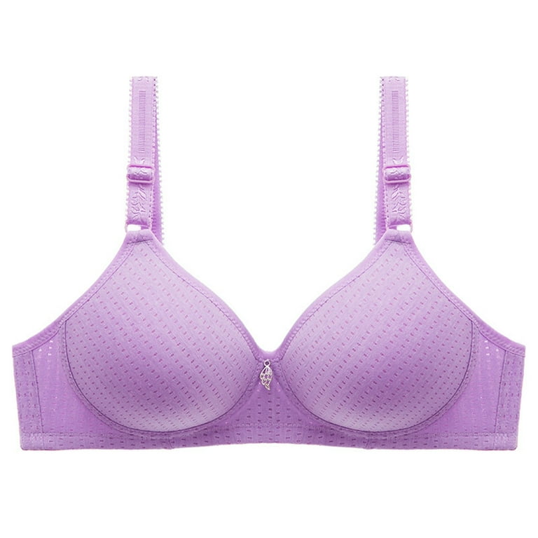 YDKZYMD Women's Lace Bra Bras Everyday Compression Push Up Bra for Women  Purple M 