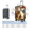 thumbnail image 6 of Fotbe Sunflower Cow Pasture Luggage Cover Protector,Suitcase Protector,Scratch and Dirt Resistant,Fits 18-32 Inch Luggage-Large, 6 of 9