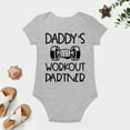 thumbnail image 4 of Daddy's Future Lifting Partner - Baby Clothes - Funny Newborn Bodysuit Outfits for Boys And Girls Gray-style-1 18months, 4 of 7