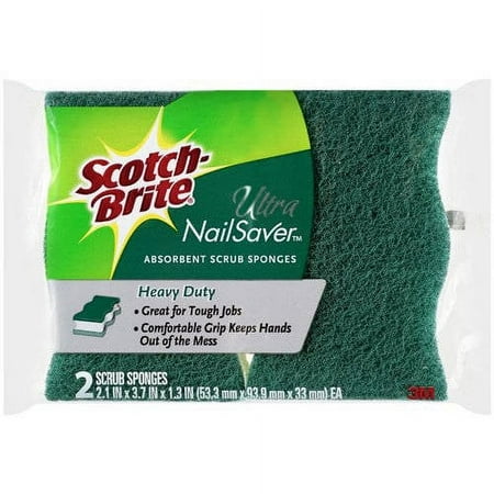 Scotch-brite Scotch Brite Hd Nail Saver Sponge 2ct