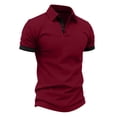 thumbnail image 3 of StSilkitty Lightweight Golf Shirts for Mens Solid Color Short Sleeve Collared Buttons Athletic T-Shirt Beach Vacation Casual Tops, 3 of 8