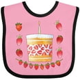 thumbnail image 3 of Inktastic Strawberry First Birthday Cake Boys or Girls Baby Bib, 3 of 4