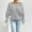 #002-Gray, variant on Women's Shirt Off-The-Shoulder Loose And Casual Drawstring Long-Sleeved Sweatshirt One-Shoulder Top Gifts For Women