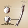 thumbnail image 3 of Parcelona French Sleek Groove Shell and Black Large Celluloid Hair Clips(2 Pcs), 3 of 7