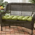 thumbnail image 2 of Greendale Home Fashions Hunter Green Ikat 44 x 17 in. Outdoor Bench Seat Cushion, 2 of 8