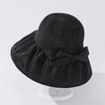 thumbnail image 5 of CoCopeaunts Wide Brim Bucket Hat for Women Spring Summer Leisure Sunscreen Fisherman Hat Ladies Outdoor Anti-UV Straw Hat Top, 5 of 8