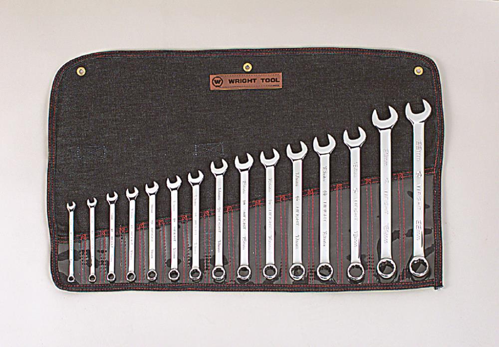 Wright Tool952W 15 pc. Full Polish Metric Combination Wrench Set