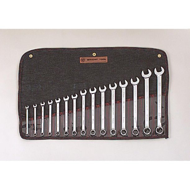 Wright Tool952W 15 pc. Full Polish Metric Combination Wrench Set