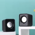 thumbnail image 2 of Altavoces para computadora, mini altavoz con sonido estéreo Altavoz portátil alimentado por USB para computadora, computadora portátil, computadora portátil, computadora de escritorio (negro, 2 of 5