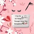 thumbnail image 6 of Dental Hygienist Gift Dental Assistant Gift Future Dentist Gift I Can Do All Things Through Christ Who Strengthens Me Cosmetic Bag DA Graduation Gift, 6 of 7