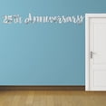 thumbnail image 3 of Silver 25Th Annv Foil Script Banner - Party Decor - 1 Piece, 3 of 3