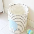 thumbnail image 4 of CNKOO Laundry Basket Elephant Pattern Striped Laundry Hamper Storage Basket Home Decor, 4 of 6