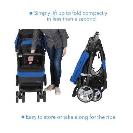 Cosco Simple Fold Travel System, Bright Lime