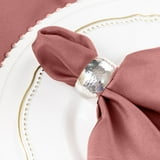 Efavormart Pack of 5 Cinnamon Rose Premium 17" x 17" Washable Polyester ...